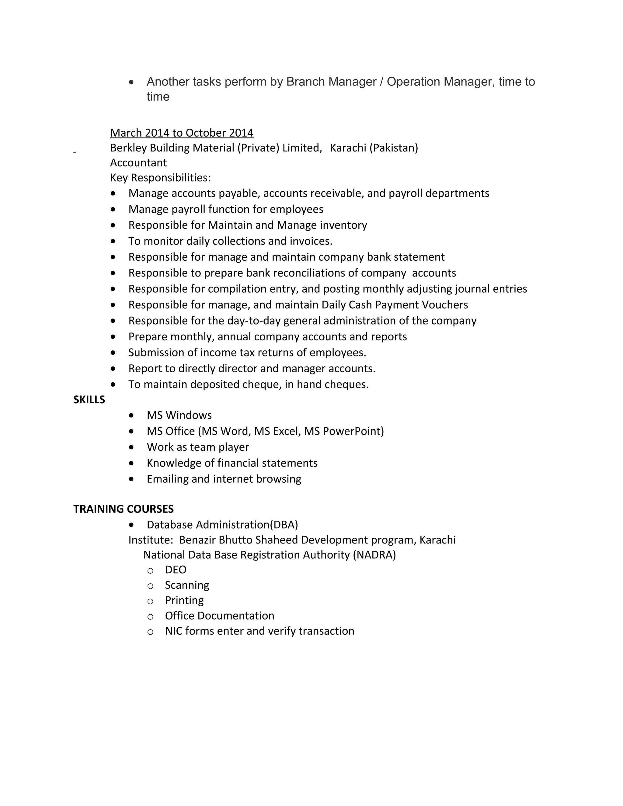 Sabihuddin qasimi resume (N) | PDF