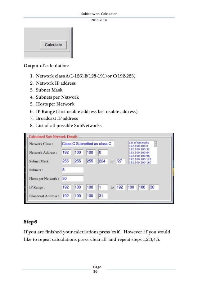 Subnetwork Calculator Python Project Subnetwork Calculator Python Project
