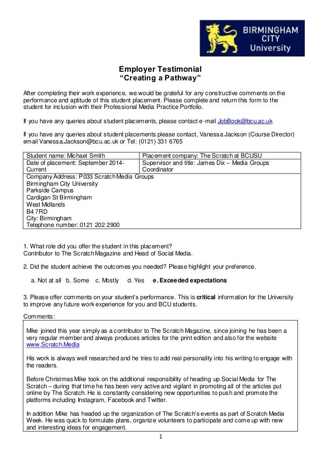 Michael Smith- Employer Testimonial