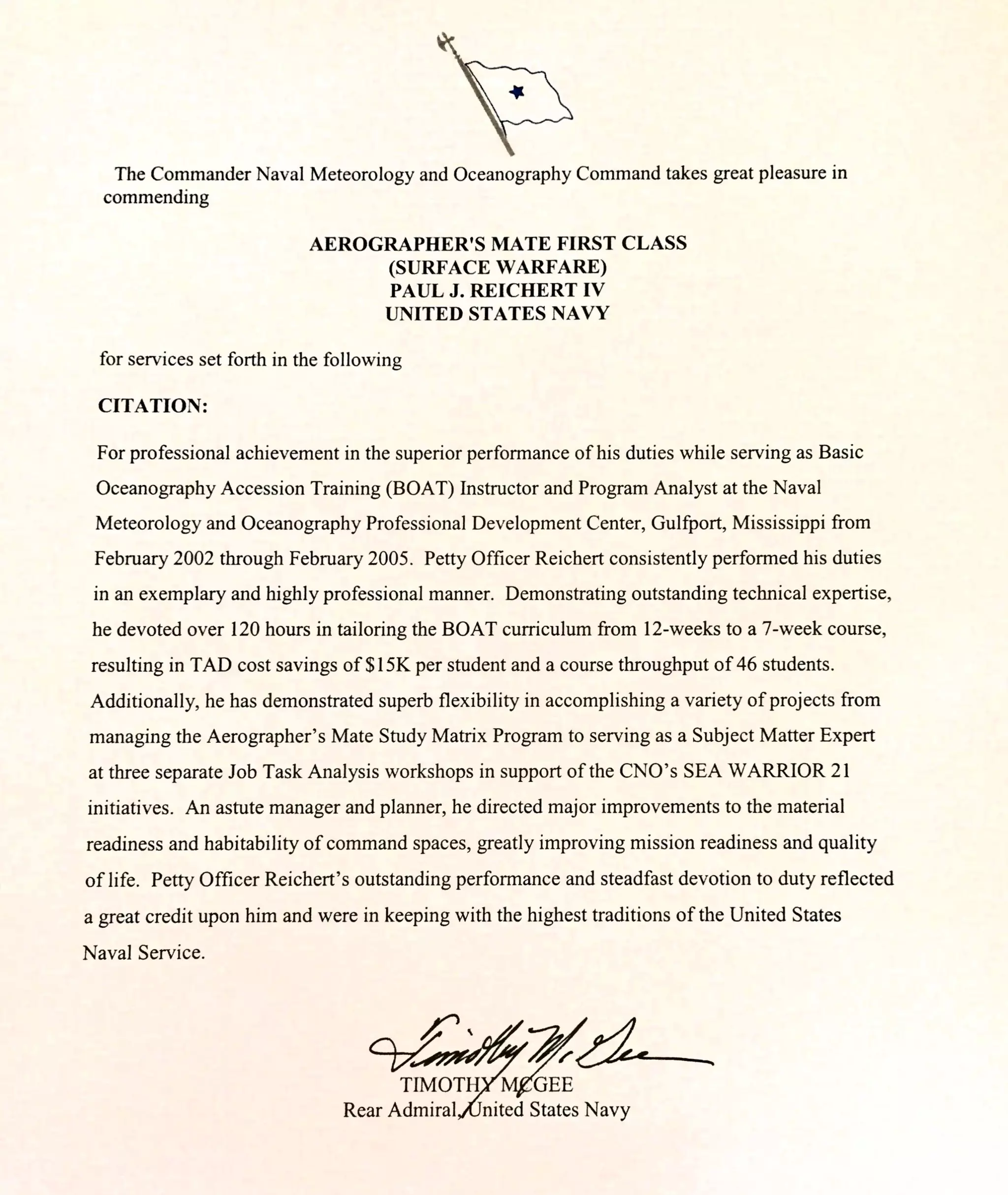 Flag Letter of Commendation (1) | PDF