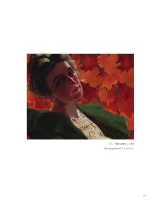 89
12. Autumn, c. 1900
Oil on paperboard, 7 5/8 x 9 3/4 in.
 