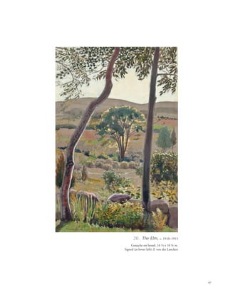 97
20. The Elm, c. 1910–1915
Gouache on board, 16 1/2 x 10 3/4 in.
Signed (at lower left): F. von der Lancken
 