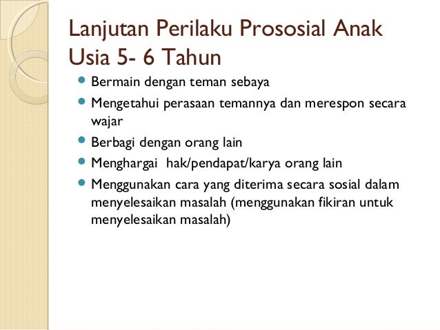 Pengembangan Sosial Emosional