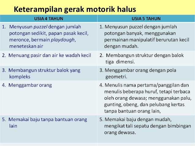 Perkembangan Motorik di TK