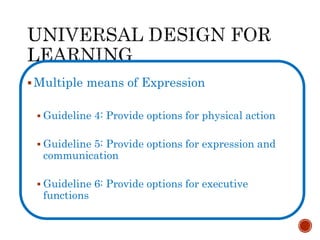 Universal Design for Learning | PPTX