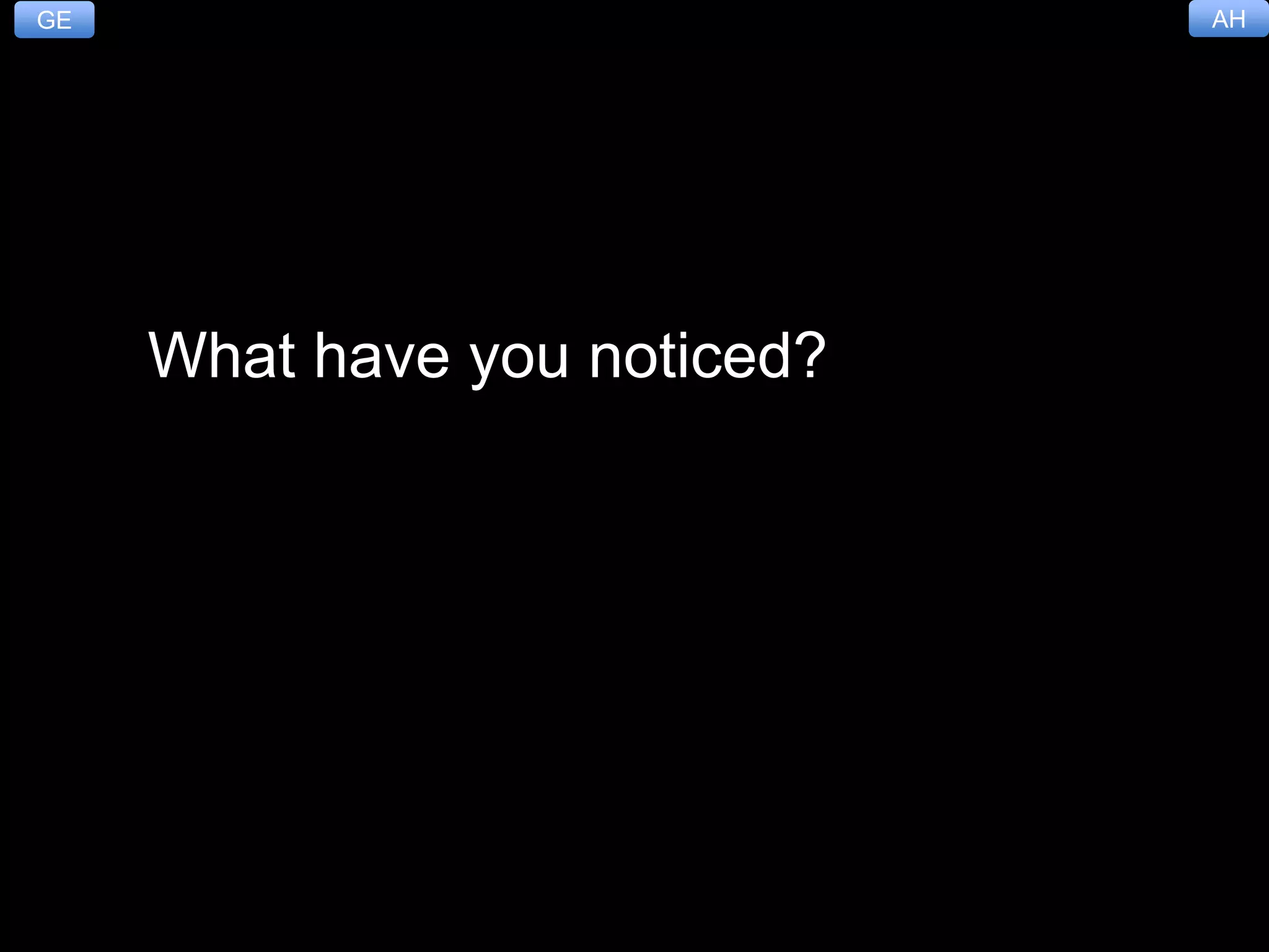 B: Exploring Emerging Technologies
How Do You Discover New Technologies?
5
What have you noticed?
GE AH
 