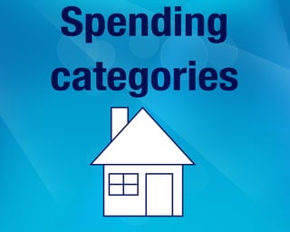 Spending
categories
 