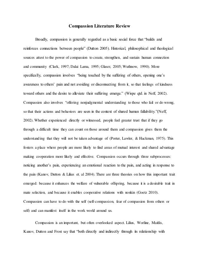 Compassion literature review picture