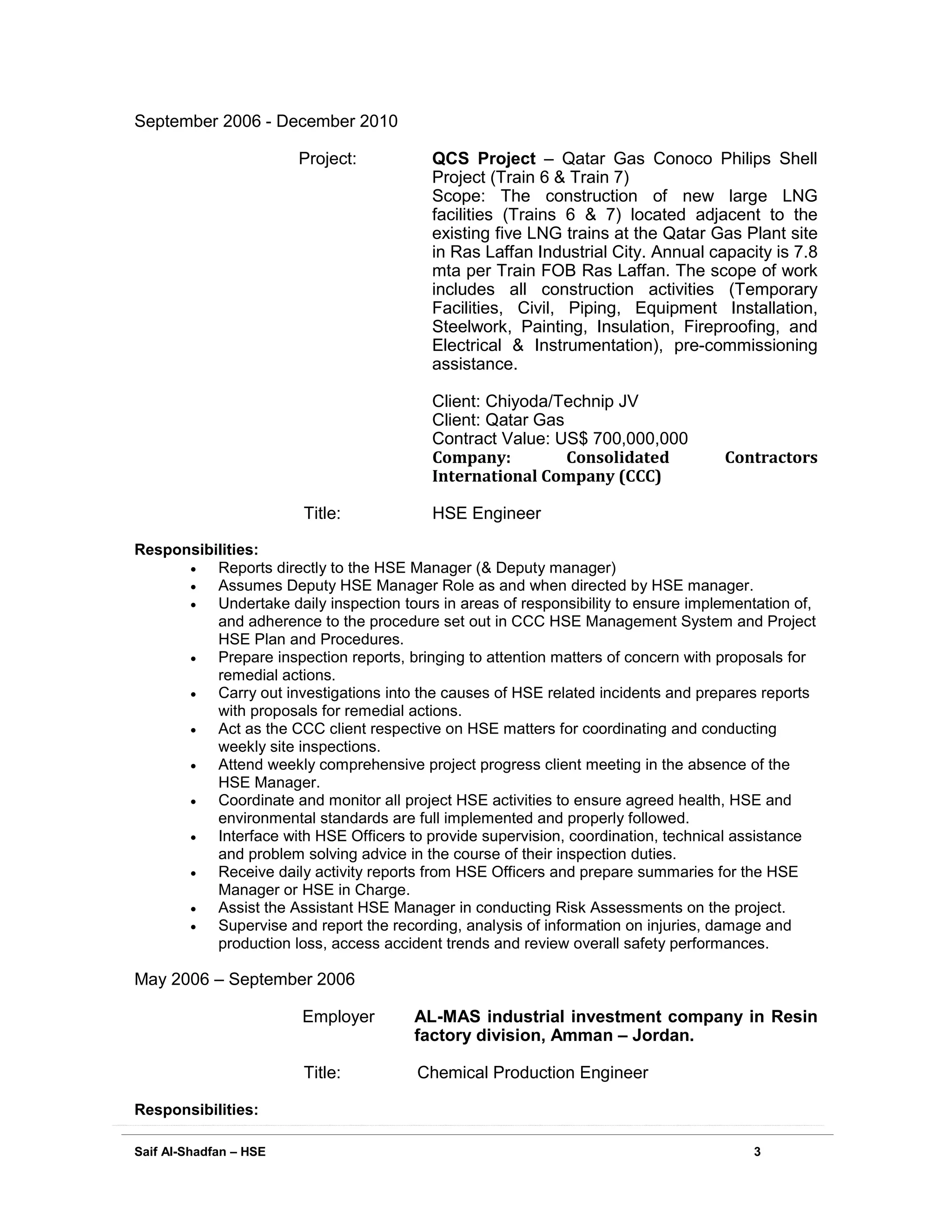 CV - Saif Al-Shadfan | PDF