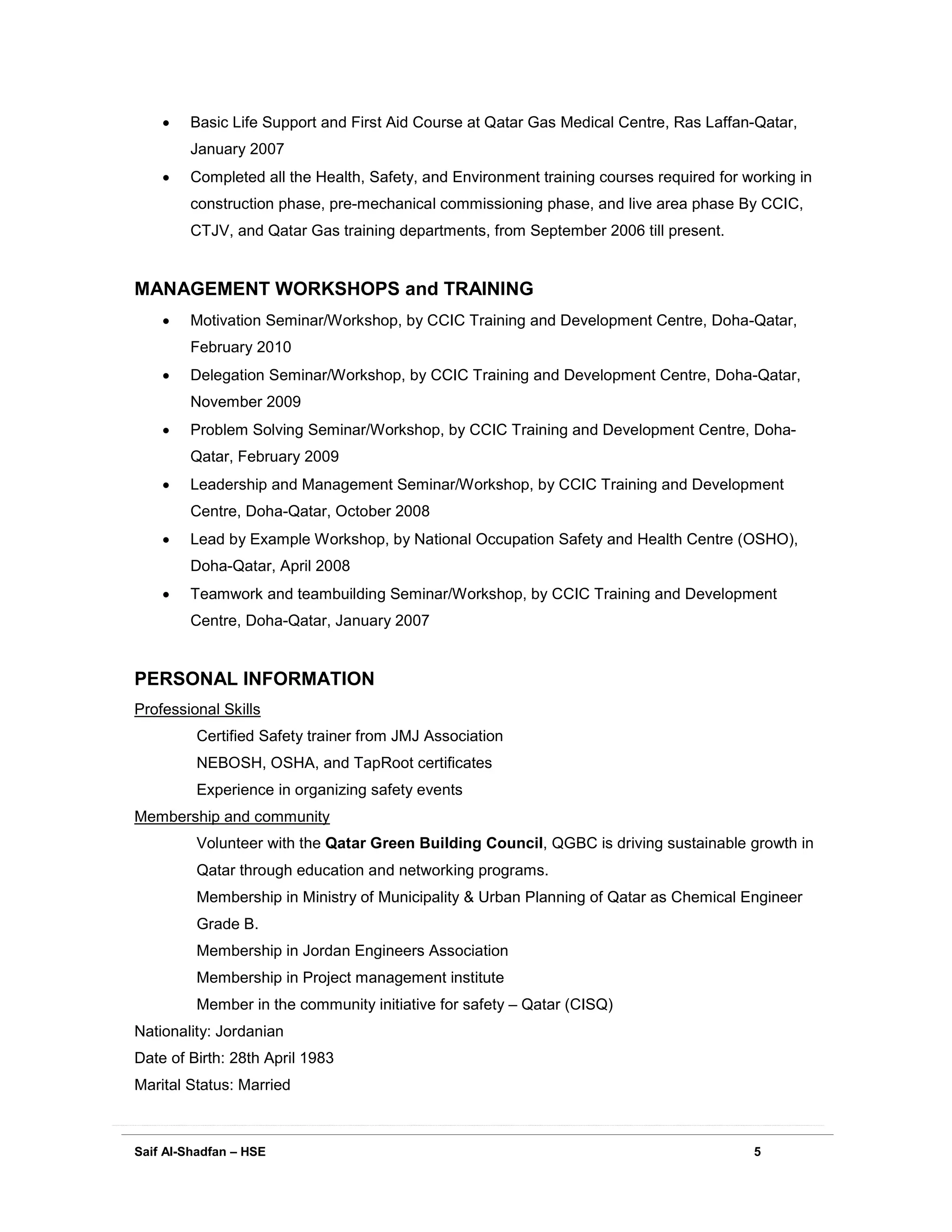CV - Saif Al-Shadfan | PDF