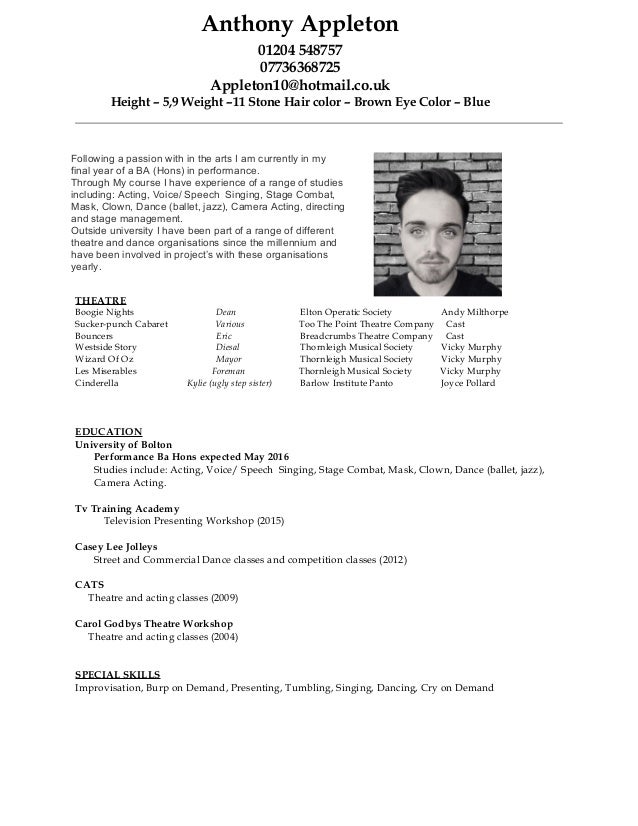 actors cv actors cv