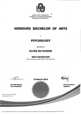 EdP BA Honours Degree