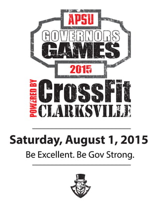 Saturday, August 1, 2015
Be Excellent. Be Gov Strong.
 