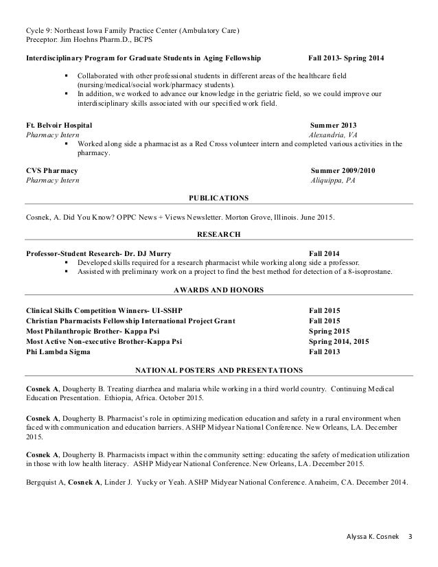 Pharmacy cv review image