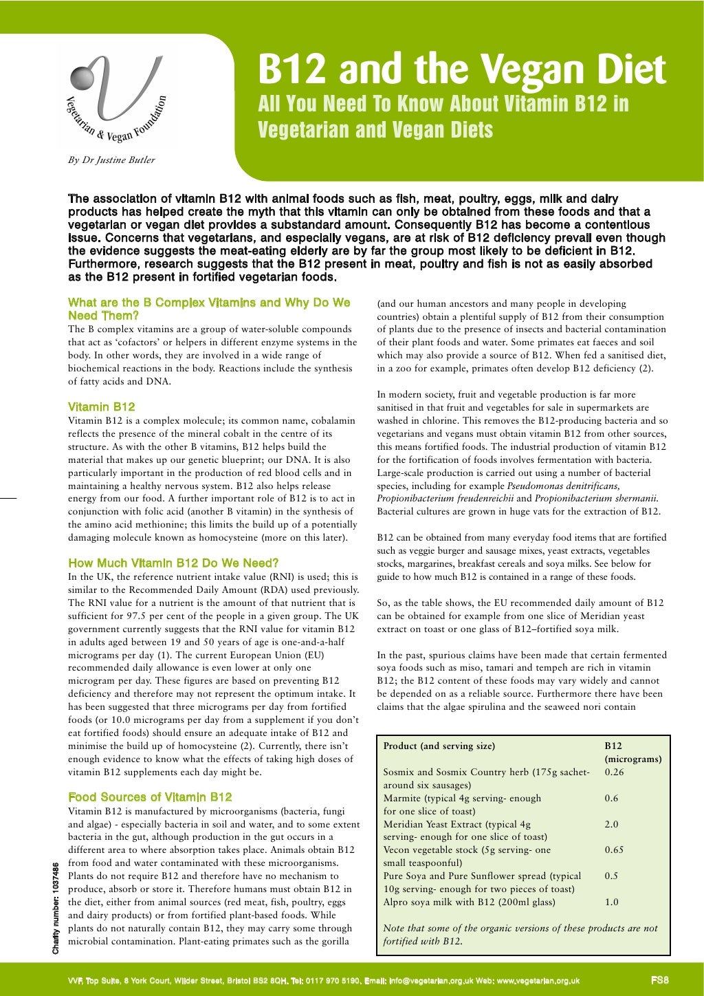 B12 Factsheet