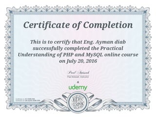 Practical Understanding of PHP and MySQL