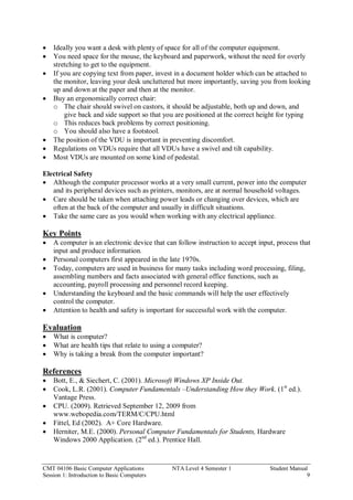 Student_Basic Computer Applications- FINAL | PDF
