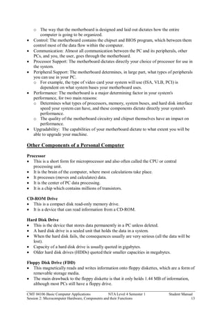 Student_Basic Computer Applications- FINAL | PDF