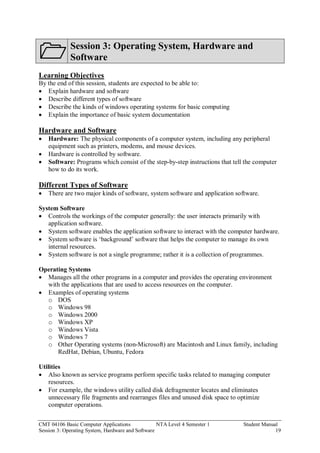 Student_Basic Computer Applications- FINAL | PDF