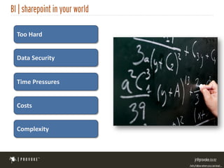Too Hard


Data Security


Time Pressures


Costs


Complexity
 