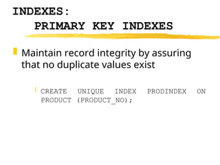 Optimizing Physical Database Design: Indexing, Denormalization, and ...