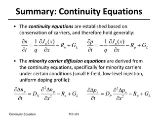 Continiuty Equation | PPTX
