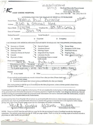 marcusand kia bizzelle. medical report