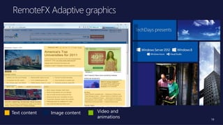Image contentText content
19
Video and
animations
 