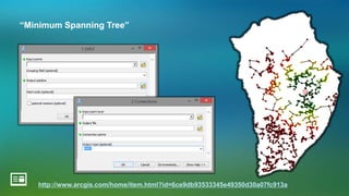 “Minimum Spanning Tree”
http://www.arcgis.com/home/item.html?id=6ce9db93533345e49350d30a07fc913a
 