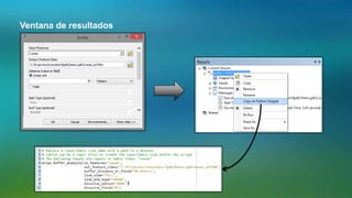 Ventana de resultados
 