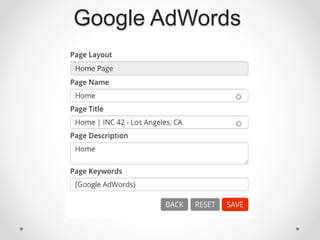 Google AdWords
 