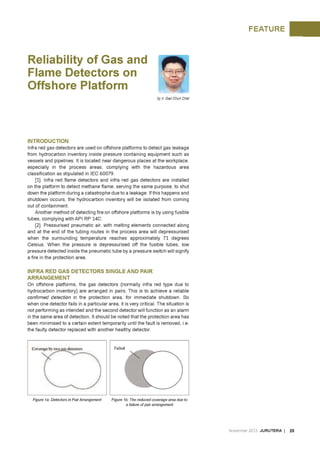 Reliability of Gas and flame detectors on offshore platform