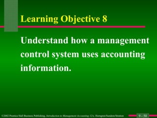 Comprehensive Management Control Systems and Responsibility Accounting ...