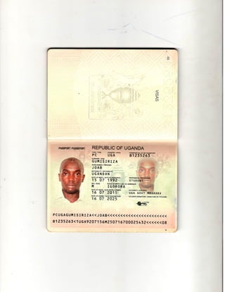scanned passport and photos.