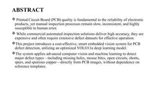 Smart Embedded Vision System for Automated PCB Defect Detection Using ...