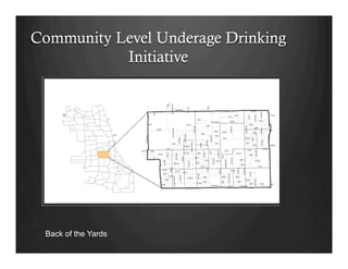 Community Level Underage Drinking
Initiative
Back of the Yards
 
