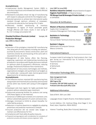 CV Subhash Sharma | PDF