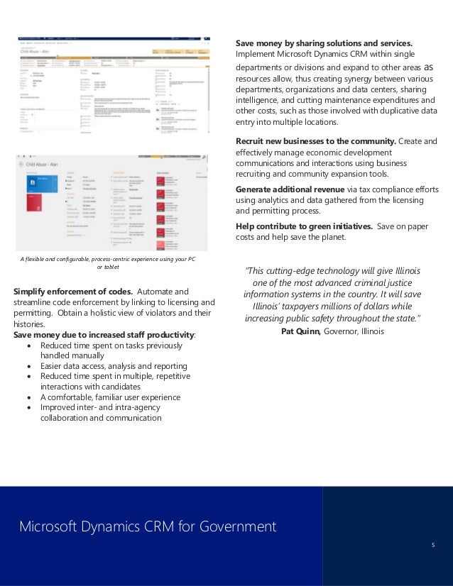 Microsoft Dynamics CRM for Government Brochure FY15_final