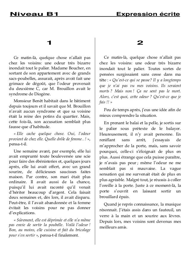 Texte Français Niveau B1 | Des Textes à Lire en Anglais pour tous les ...