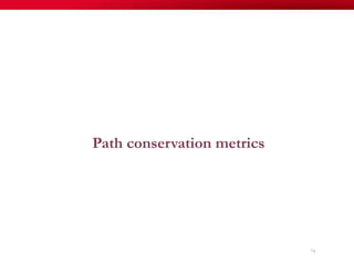 Path conservation metrics
74
 