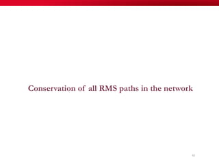Conservation of all RMS paths in the network
82
 