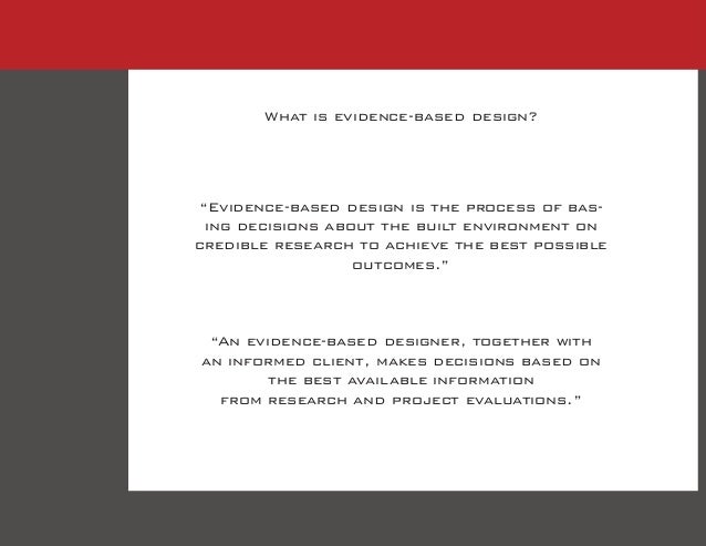 A review of the research literature on evidence based healthcare design pdf