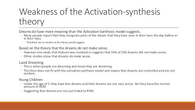 Activation sythesis