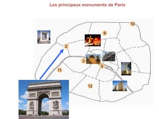 Les principaux monuments de Paris

10
9
2

3

5
11

12

 