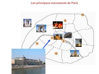 Les principaux monuments de Paris

10
9

3

5
11

12

 