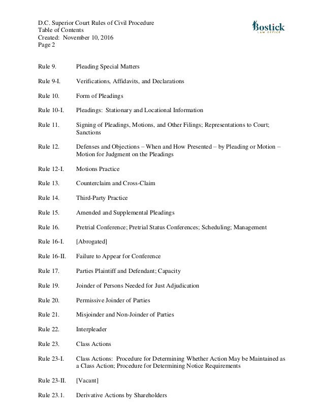 dc superior court rules toc dc superior court subpoena form