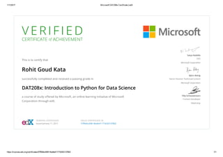 cerificatepythondatascience | PPT