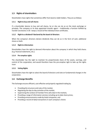 Trading Rights For Shares JSE_Registered_Securities_Trader | PDF