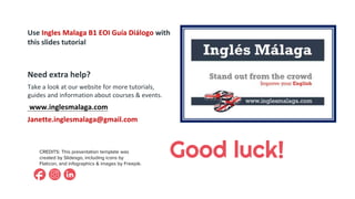 B1 eoi dialogo slides tutorial places to live 2021 peek