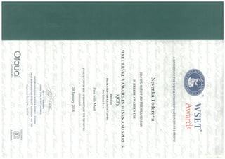 Diploma WSET-L3